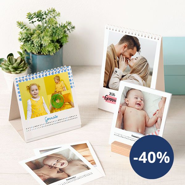 Calendari da tavolo -40% square, verticale e woody